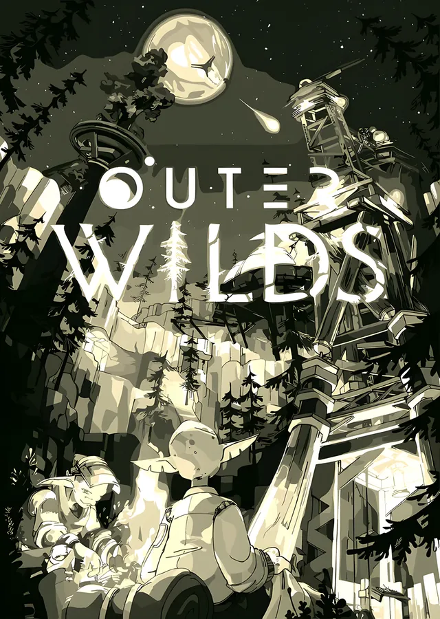 Outer Wilds: Kum Rengi Uzay Kolajı metal tablo