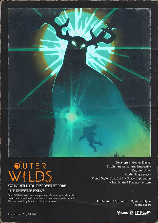 Outer Wilds: Turkuaz Patlamada Astronot metal tablo