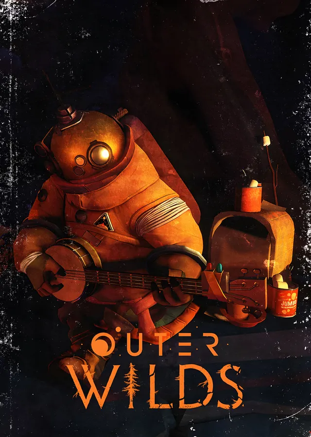 Outer Wilds: Turuncu Skafandırlı Astronot metal tablo