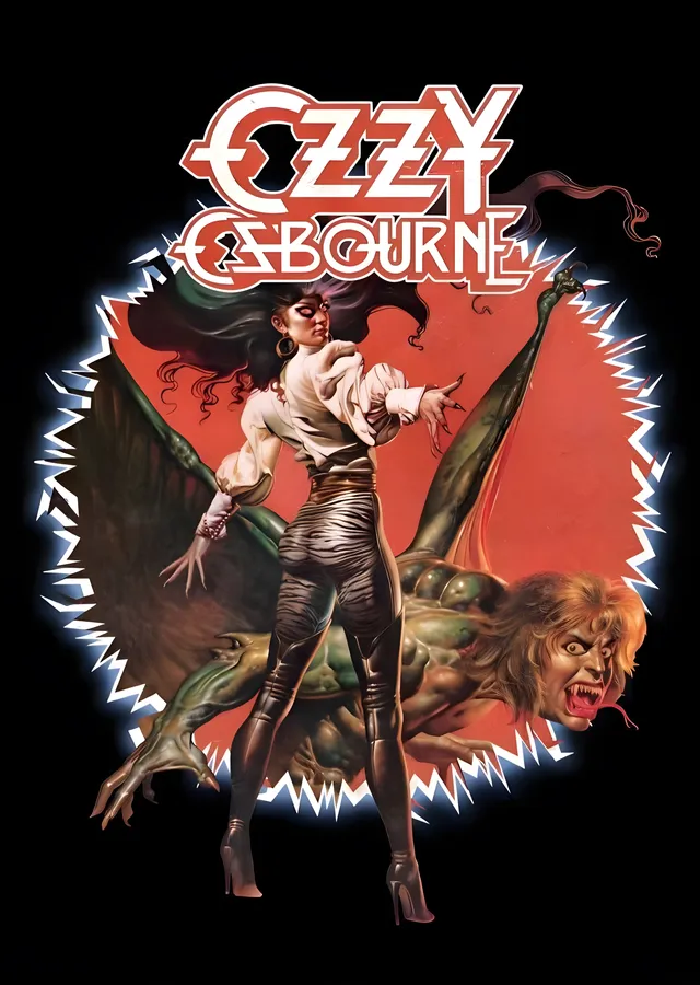 Ozzy Osbourne: Çizgi Roman Afişi metal tablo