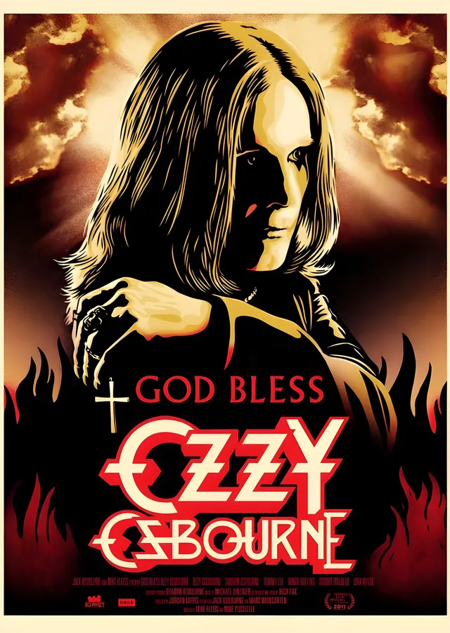 Ozzy Osbourne: God Bless metal tablo