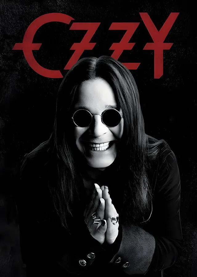 Ozzy Osbourne: Kenetli Eller metal tablo