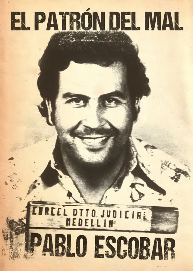 Pablo Escobar - El Patrón del Mal metal tablo