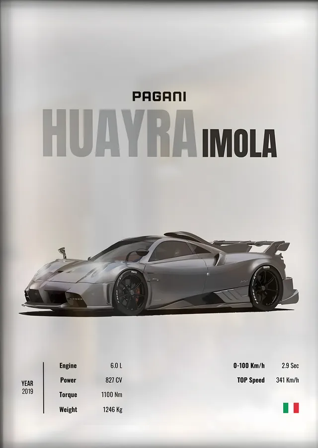 Pagani Huayra Imola metal tablo