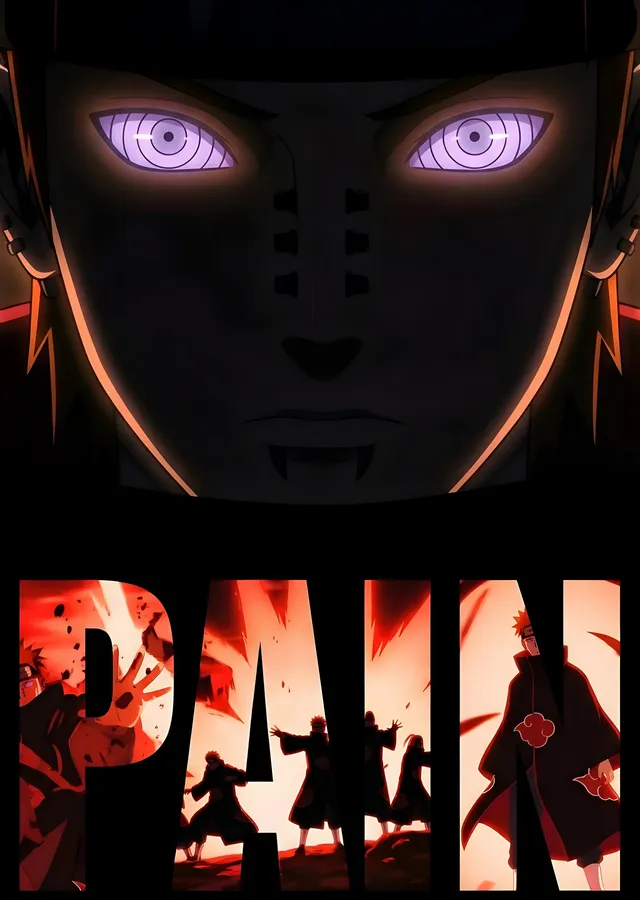 Pain - Rinnegan Yakın Plan metal tablo
