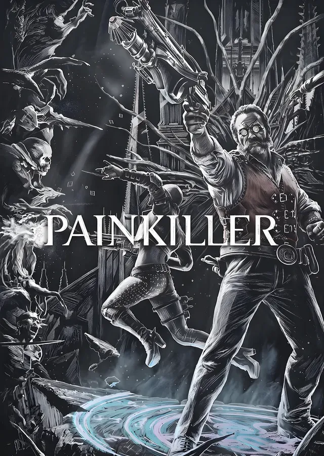 Painkiller: Gri Zeminde Kanatlı Yaratıklar metal tablo