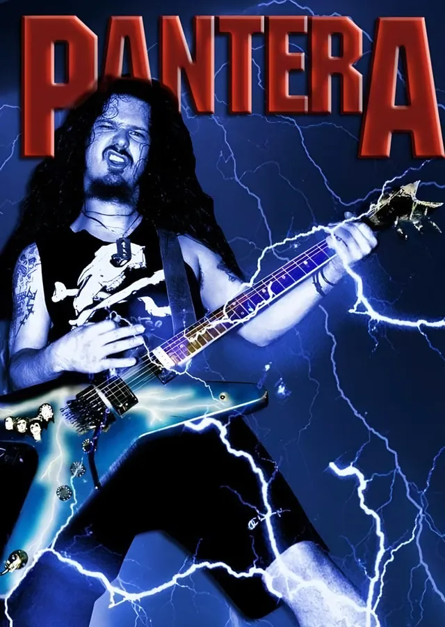 Pantera: Şimşekli Dimebag metal tablo