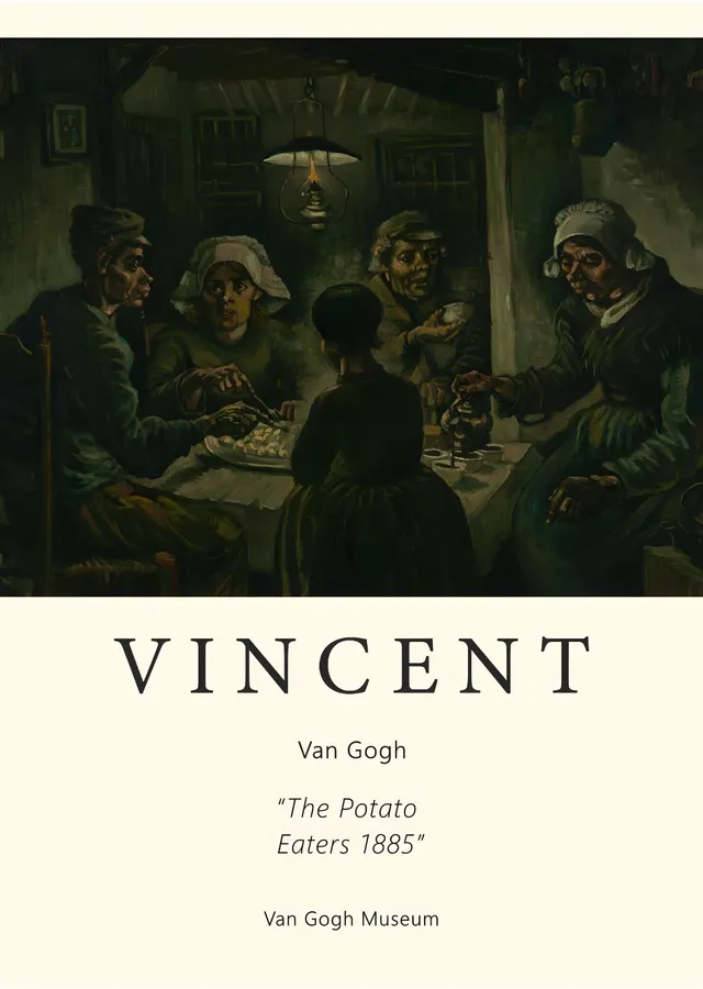 Patates Yiyenler - Vincent van Gogh metal tablo