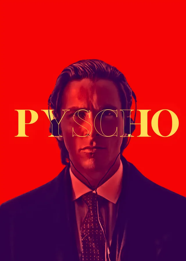 Patrick Bateman - American Psycho metal tablo
