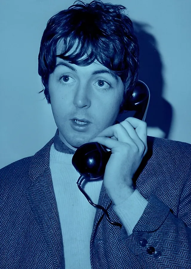 Paul McCartney - Telefonda metal tablo