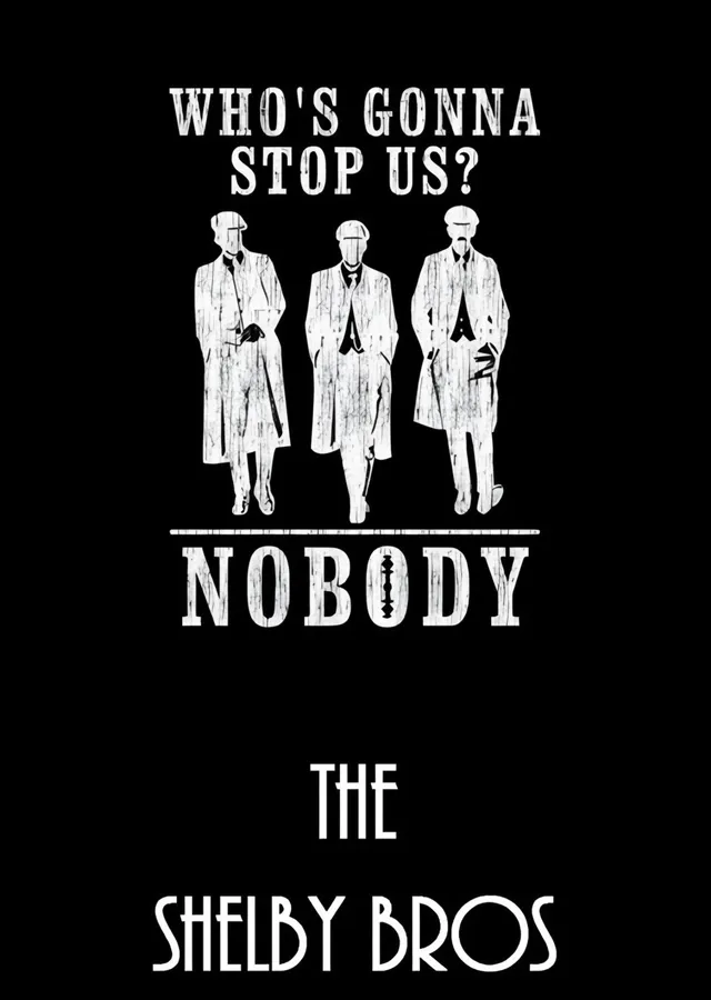 Peaky Blinders - Who's Gonna Stop Us metal tablo
