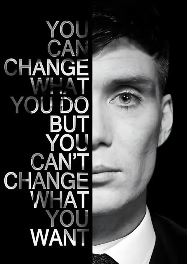 Peaky Blinders - You Can't Change What You Want metal tablo