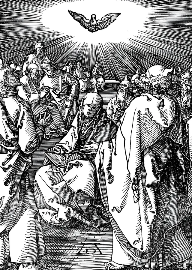 Pentikost - Albrecht Dürer metal tablo