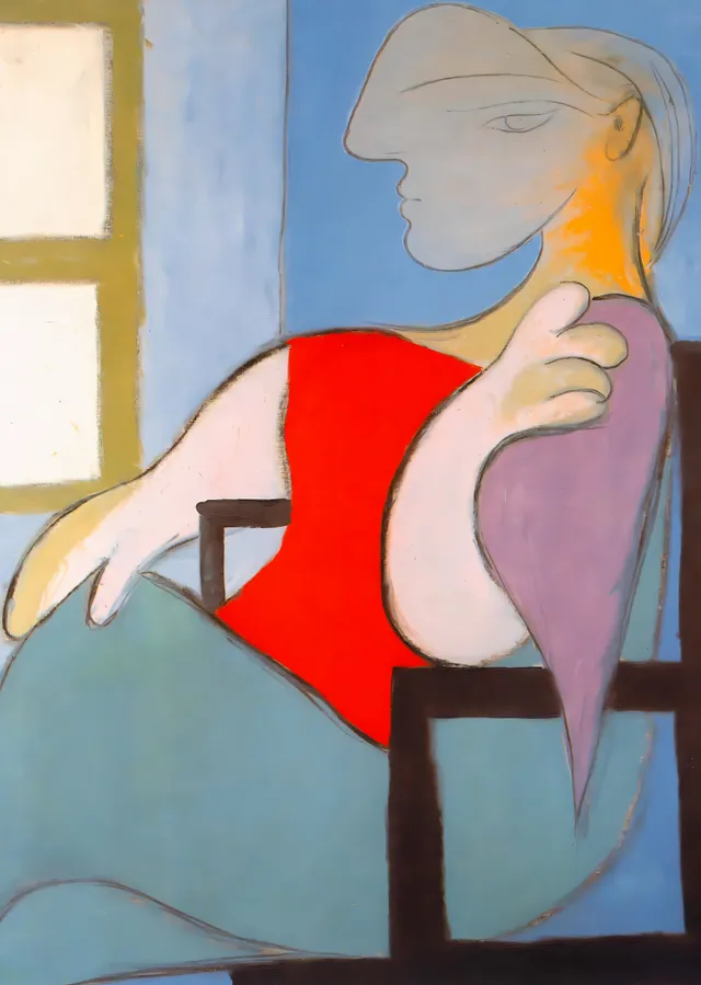 Picasso: Penceredeki Kadın metal tablo