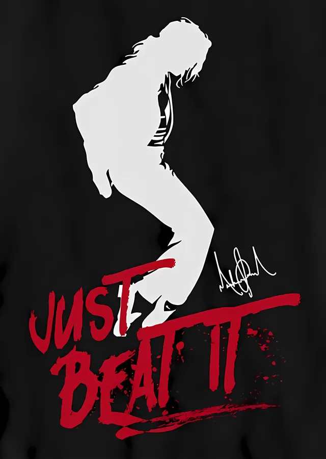 Michael Jackson: Just Beat It metal tablo