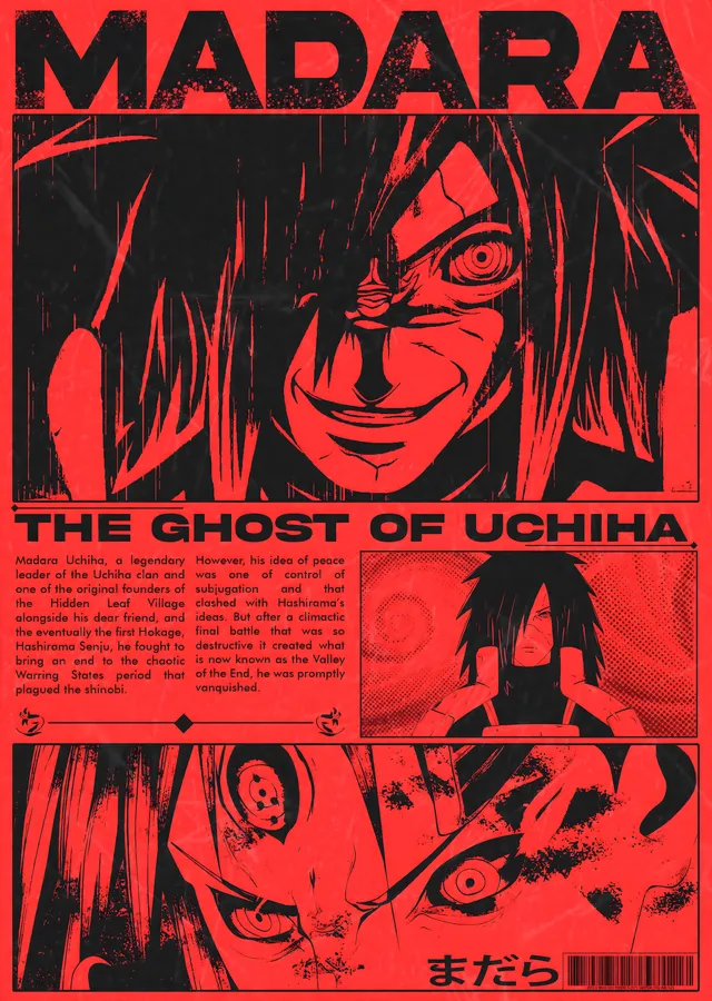 Madara Uchiha: Uchiha Klanının Hayaleti metal tablo