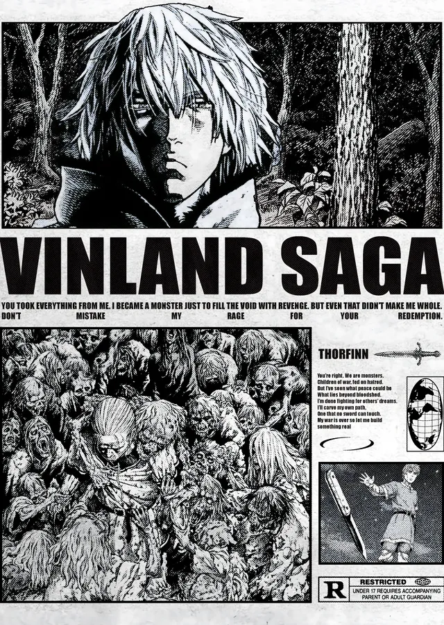 Vinland Saga: Thorfinn'in Dönüşümü metal tablo