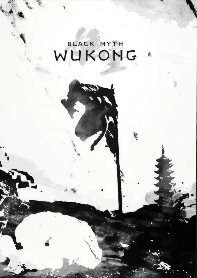Black Myth: Wukong Mürekkep metal tablo