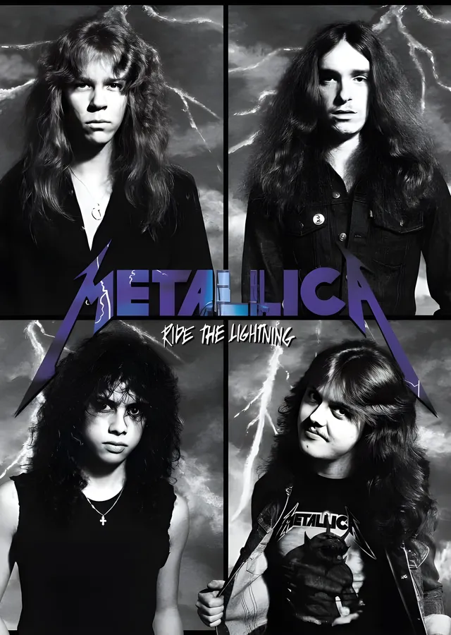 Metallica: Ride the Lightning metal tablo