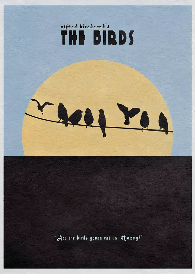 Alfred Hitchcock: The Birds - Kuşlar metal tablo
