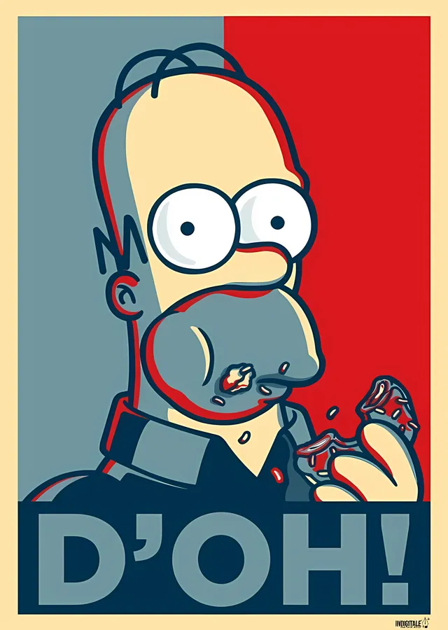 D'oh! Homer metal tablo