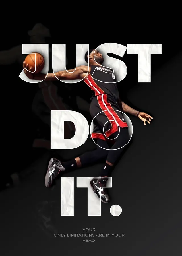 Just Do It: Basketbol Motivasyon metal tablo