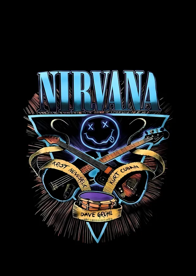 Nirvana: Rock Müzik İkonu metal tablo
