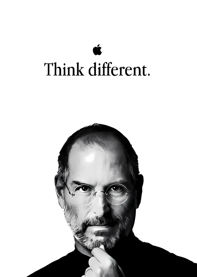 Steve Jobs - Think Different metal tablo