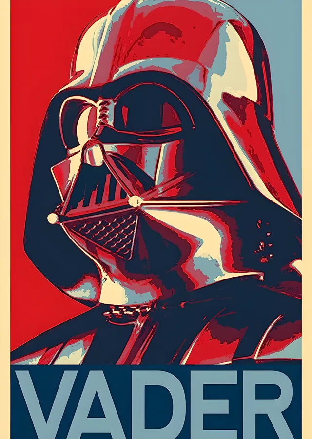 Star Wars: Vader metal tablo