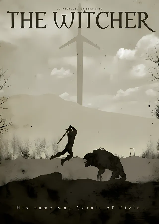 The Witcher: His Name Was Geralt metal tablo