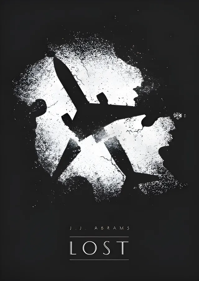 LOST: Uçak Enkazı metal tablo