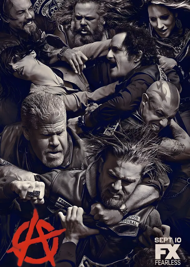 Sons of Anarchy: Kadro metal tablo