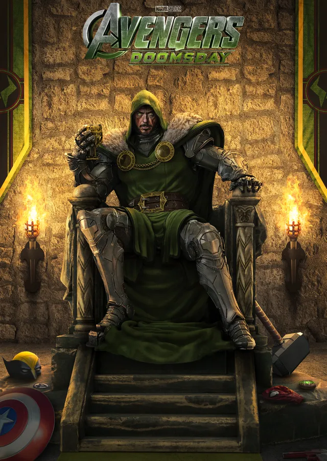 Avengers: Doomsday - Doctor Doom Tahtta metal tablo