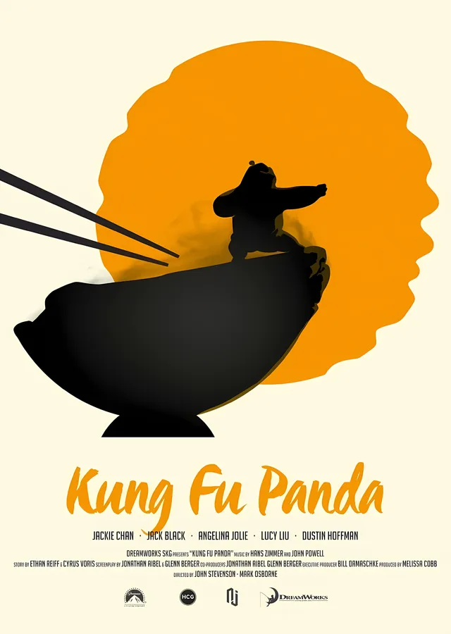 Kung Fu Panda metal tablo
