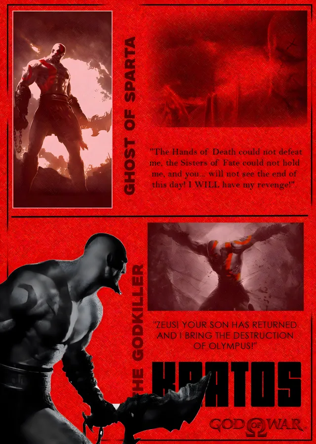 God of War: Ghost of Sparta metal tablo