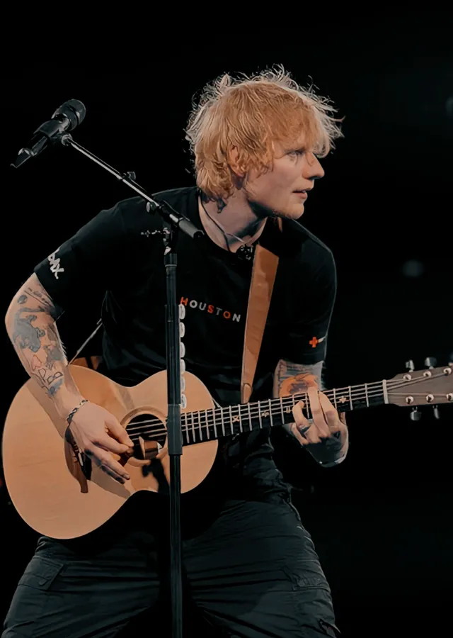 Ed Sheeran: Akustik Set metal tablo