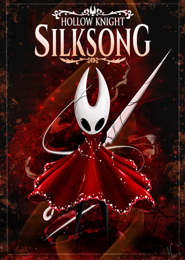 Hollow Knight: Silksong Kızıl metal tablo