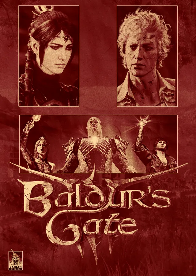 Baldur's Gate: Kırmızı Kapak metal tablo