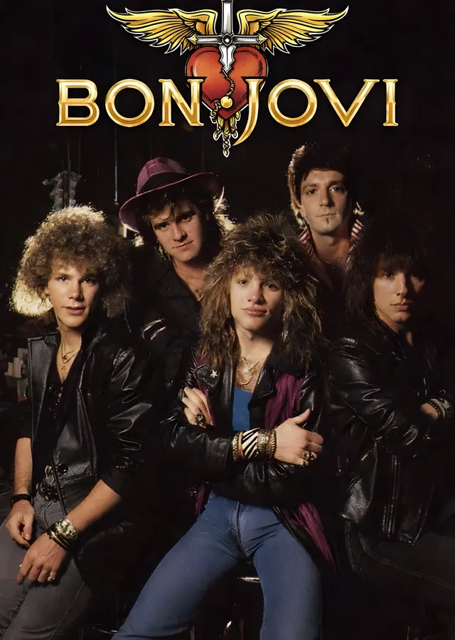 Bon Jovi: Slippery Yılları metal tablo