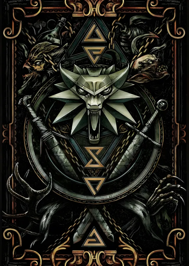The Witcher: Kurt Madalyonu metal tablo