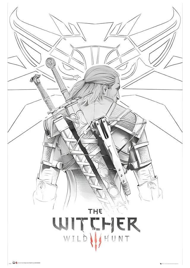 The Witcher III: Wild Hunt Çizgi metal tablo