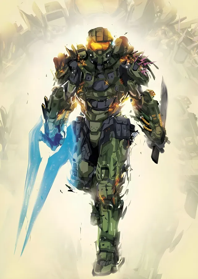Halo: Zırhlı Asker metal tablo