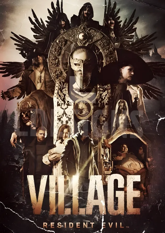 Resident Evil Village: Köyün Karanlığı metal tablo