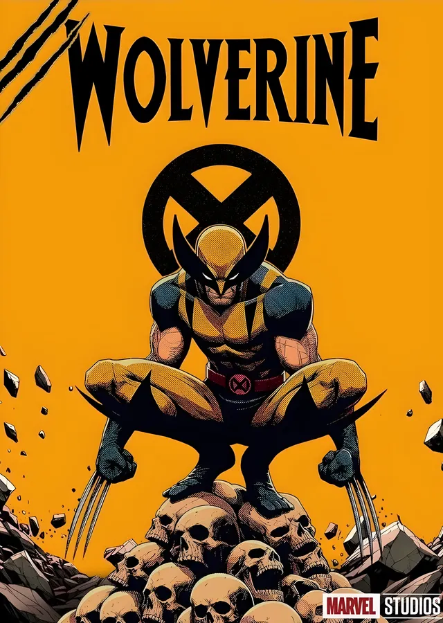 Wolverine - Marvel Studios metal tablo