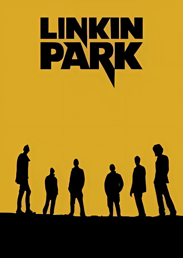 Linkin Park: Müzik Grubu Siluetleri metal tablo