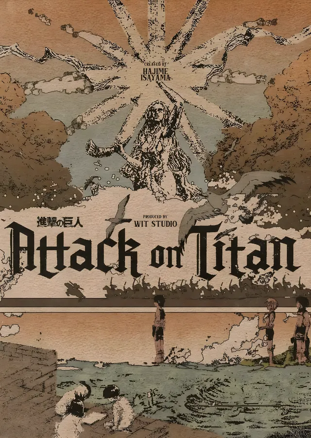 Attack on Titan - Duvar metal tablo