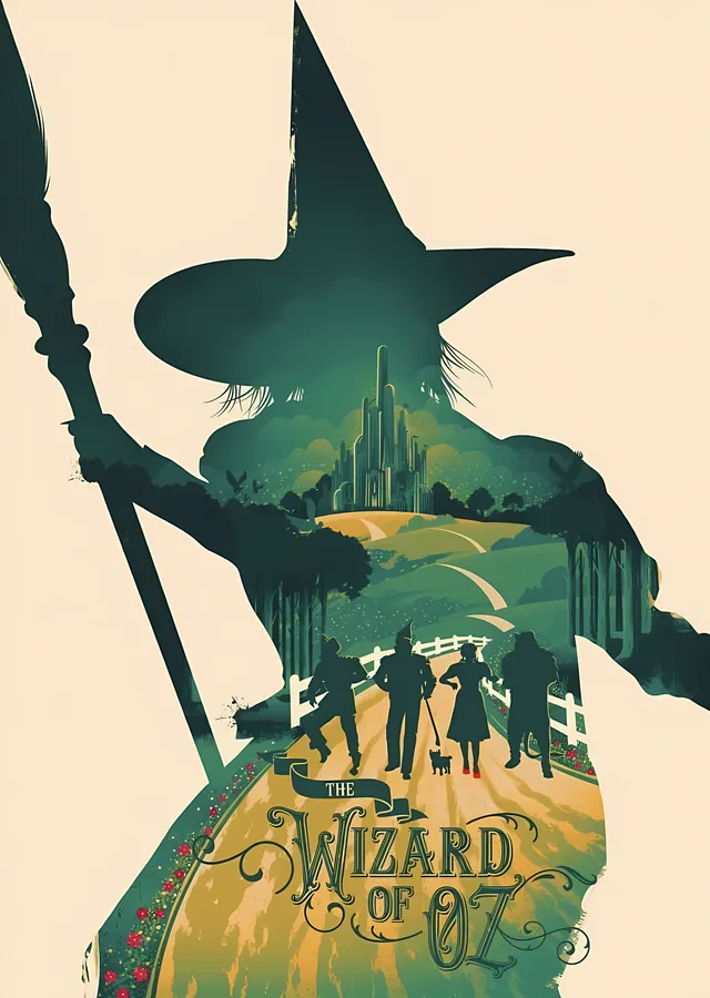 The Wizard of Oz - Sarı Tuğlalı Yol metal tablo