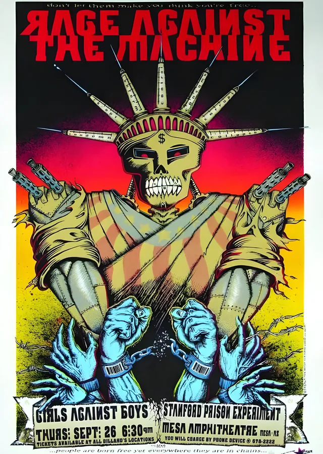 Rage Against the Machine: Mesa Amfitiyatro metal tablo