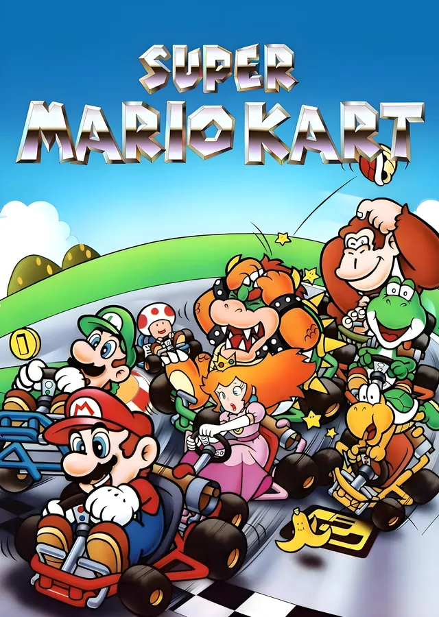 Super Mario Kart: Yarış Heyecanı metal tablo