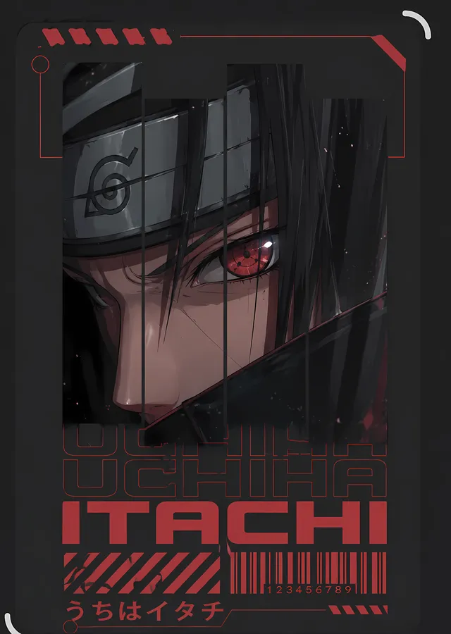 Itachi Uchiha metal tablo